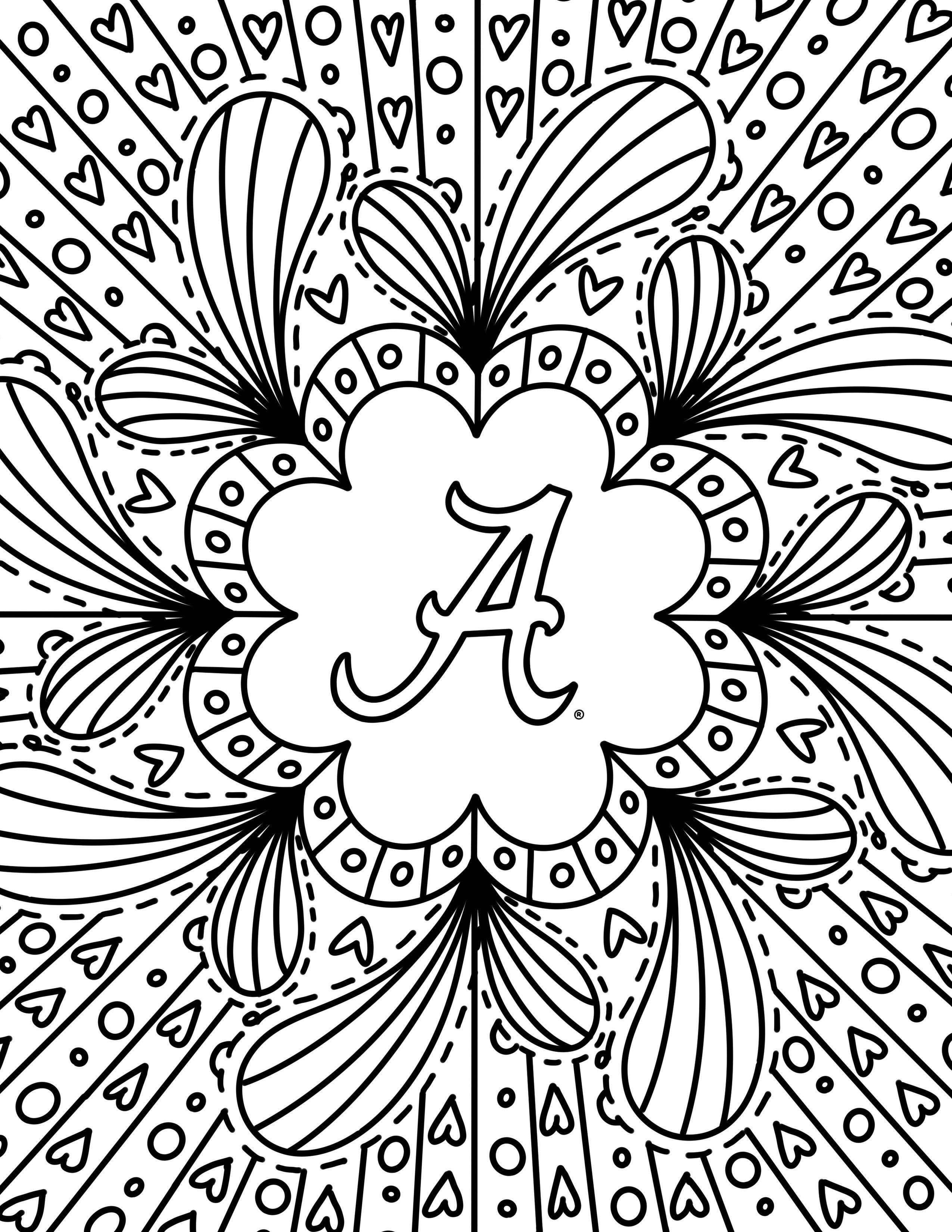 Break Out the Crayons for These Fun UA Coloring Pages - University of  Alabama News