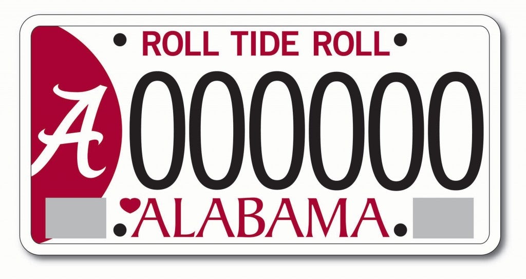 UA Car Tags Get New Look University of Alabama News