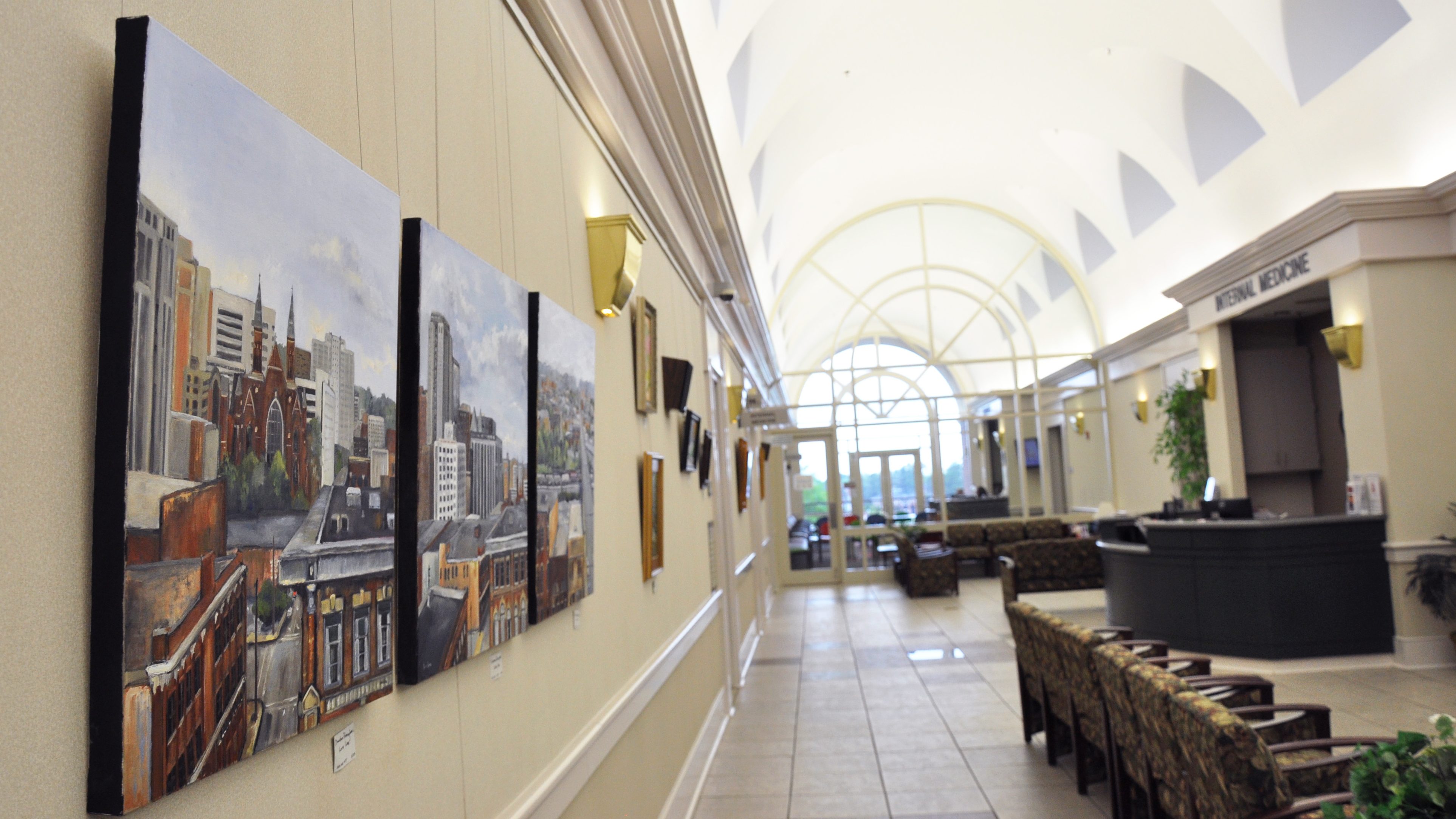The Wellness Walls for Art, a new program designed to fill the waiting areas at the University Medical Center with bright and vibrant paintings