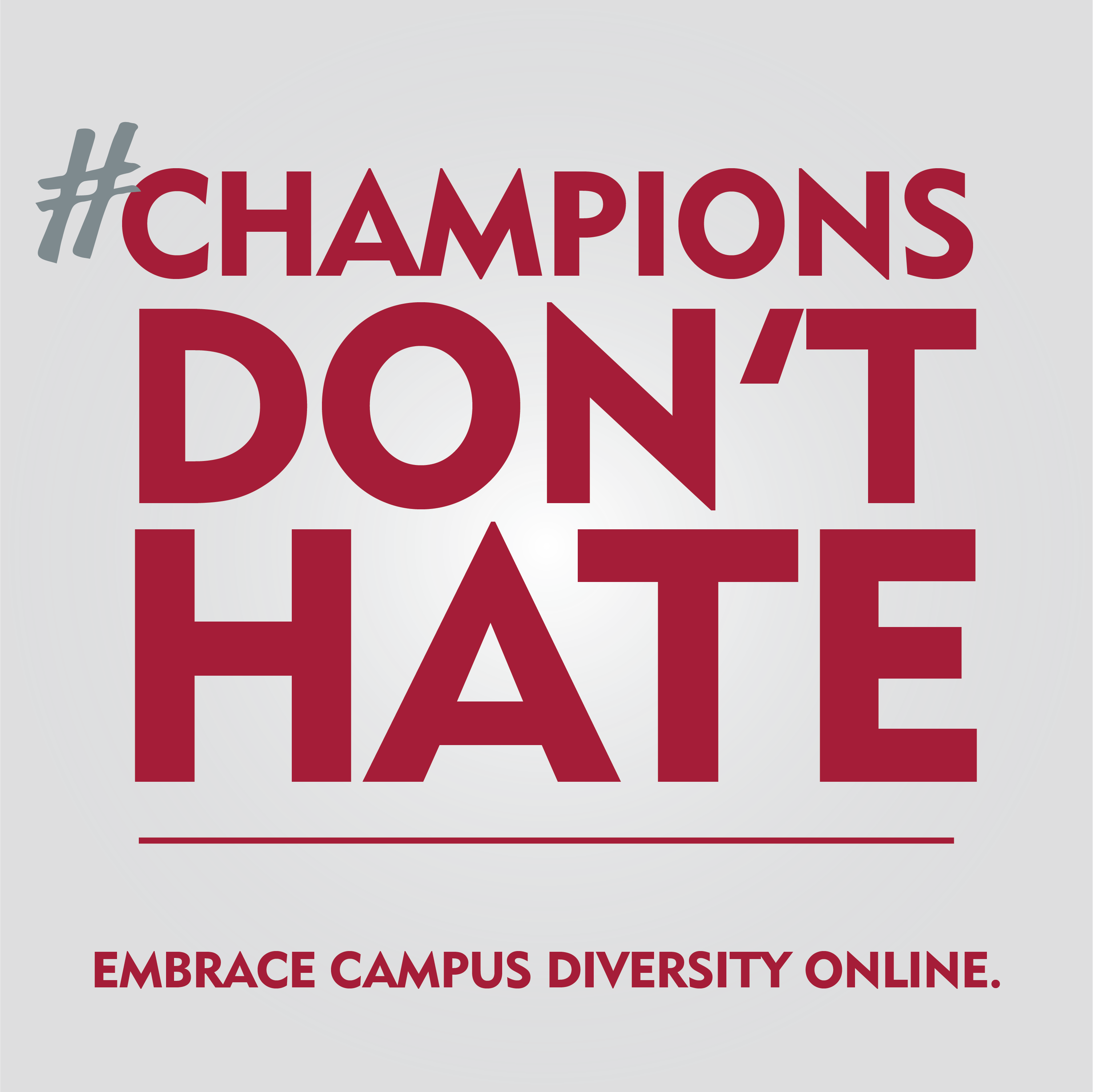 Champions Don’t Hate