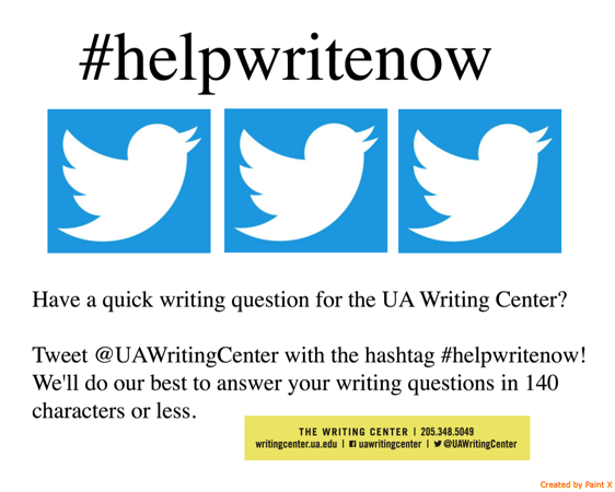 UA’s English Writing Center Offers New Twitter Service to Students Who Have Writing Questions