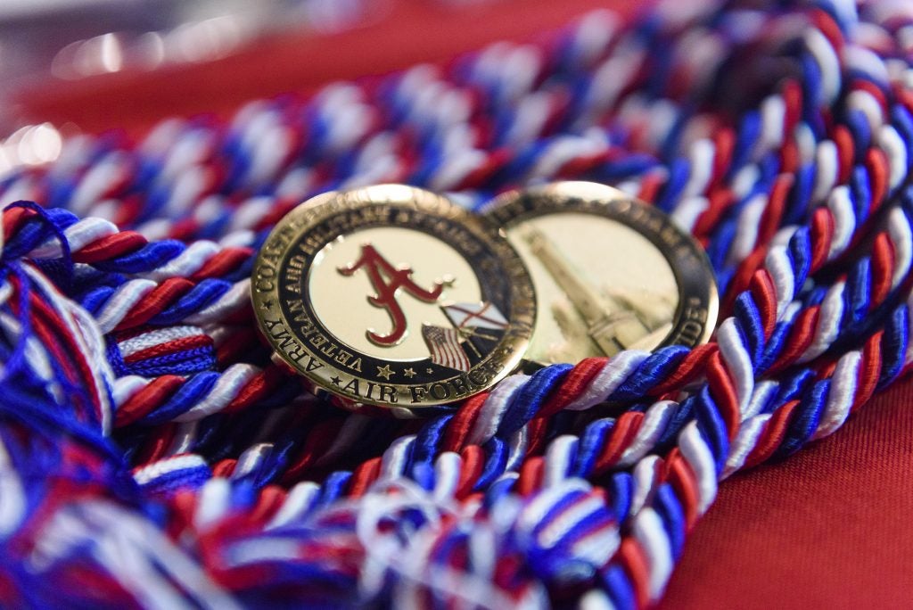 UA Student Veterans Receive Honors Cords, ‘Challenge Coins