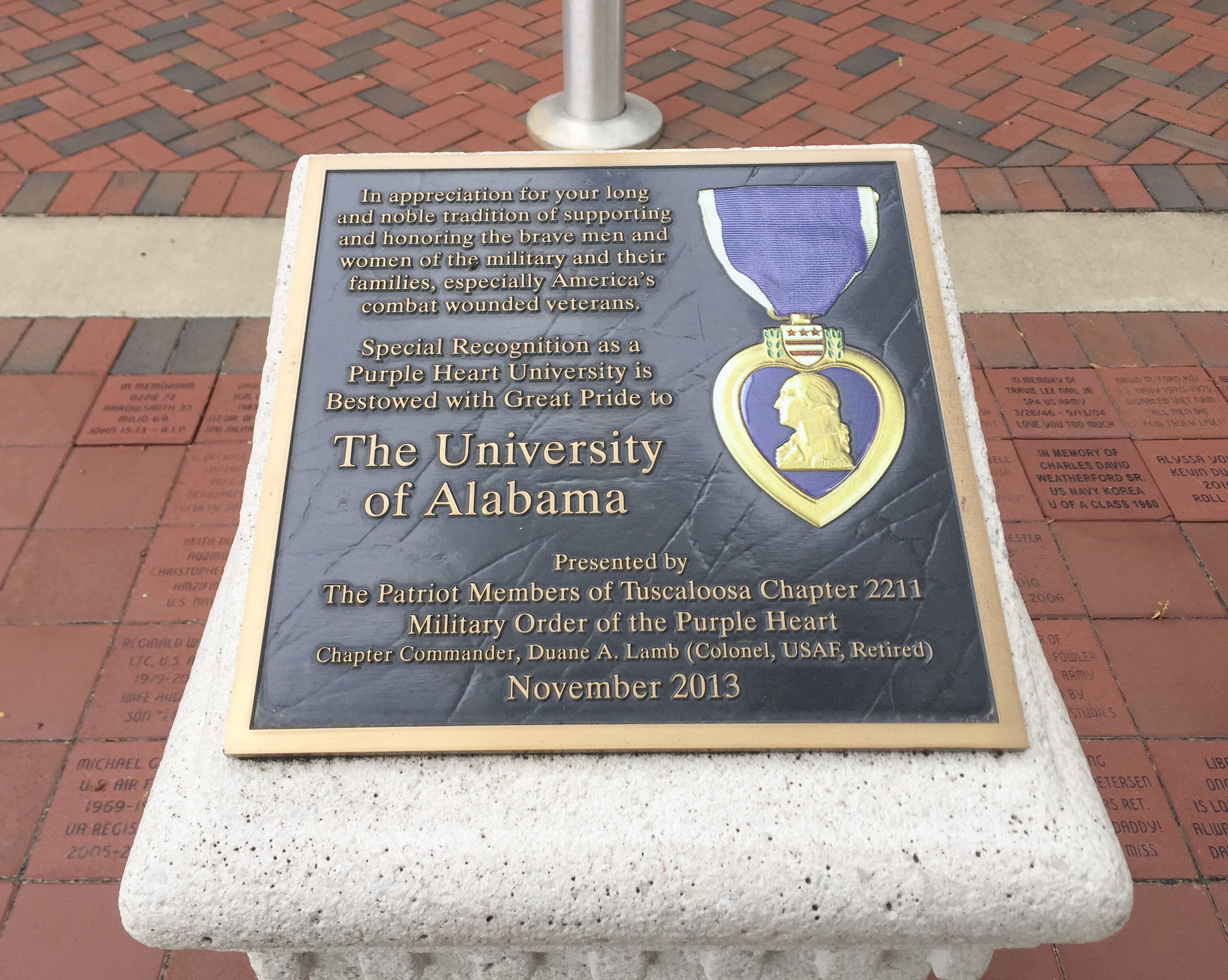 UA to Create Parking Space for Purple Heart Recipients