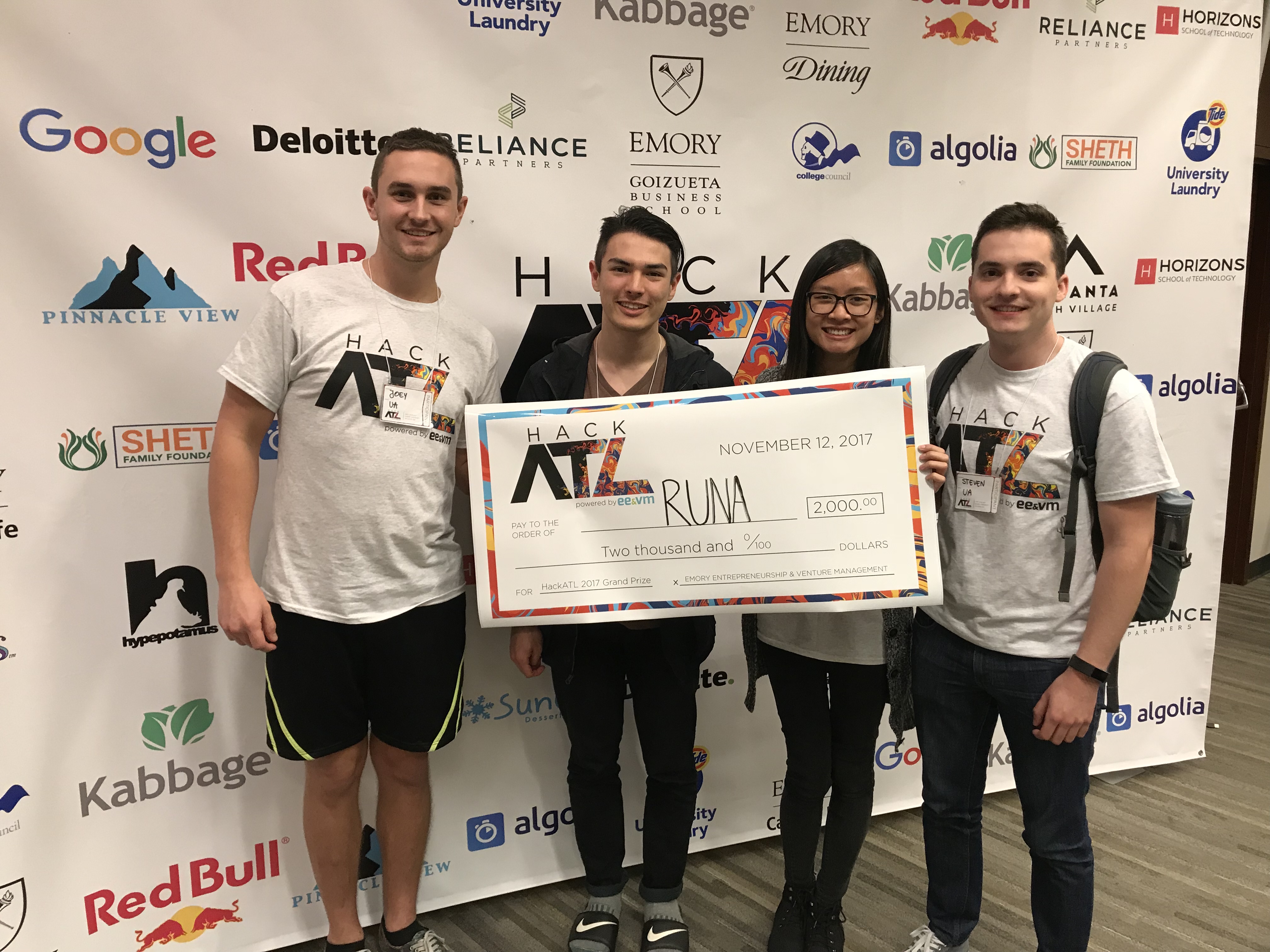 Computer Science Students Take Home First Place at HackATL