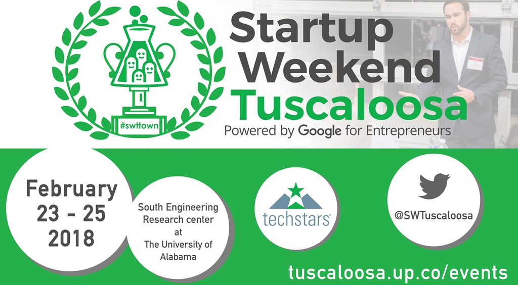 Startup Weekend to Bring Tuscaloosa Innovators Together