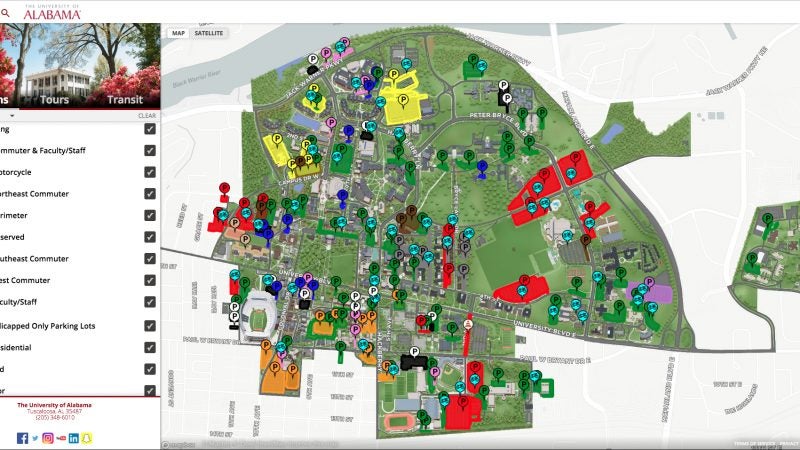 ole miss campus map