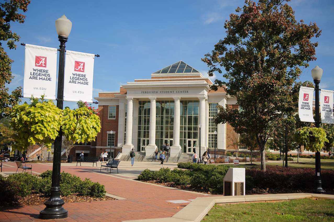 The Ferguson Center on campus of The University of Alabama.