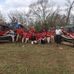 a group photo of UA volunteers after the tornado that struck JSU.