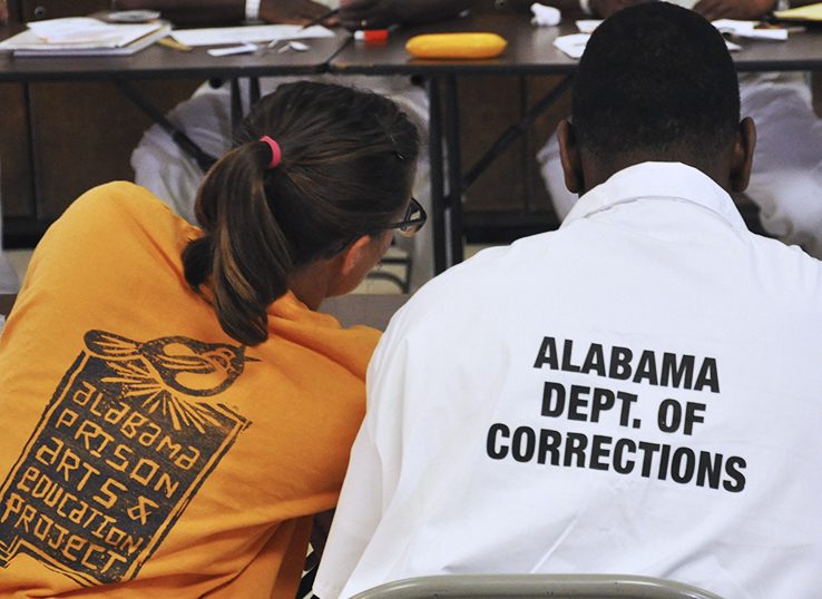 A professor with an Alabama inmate