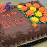 A chocolate-iced cake celebrates Beat Auburn Beat Hunger.