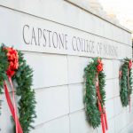 wreaths on College of Nursing building