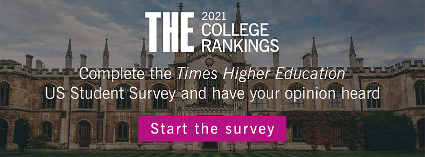 Ad for Times Higher Education survey
