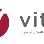 A logo of vital.