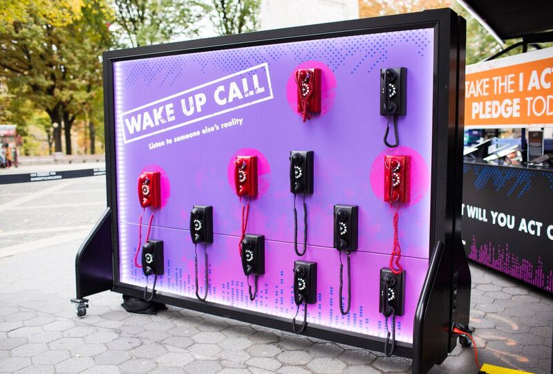 Wake up Call Wall with the Check Your Blind Spots Unconscious Bias Tour