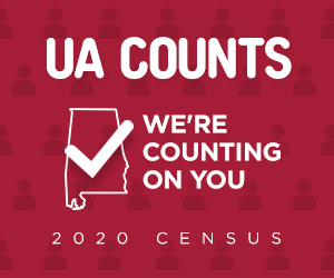 2020 Census University of Alabama graphic