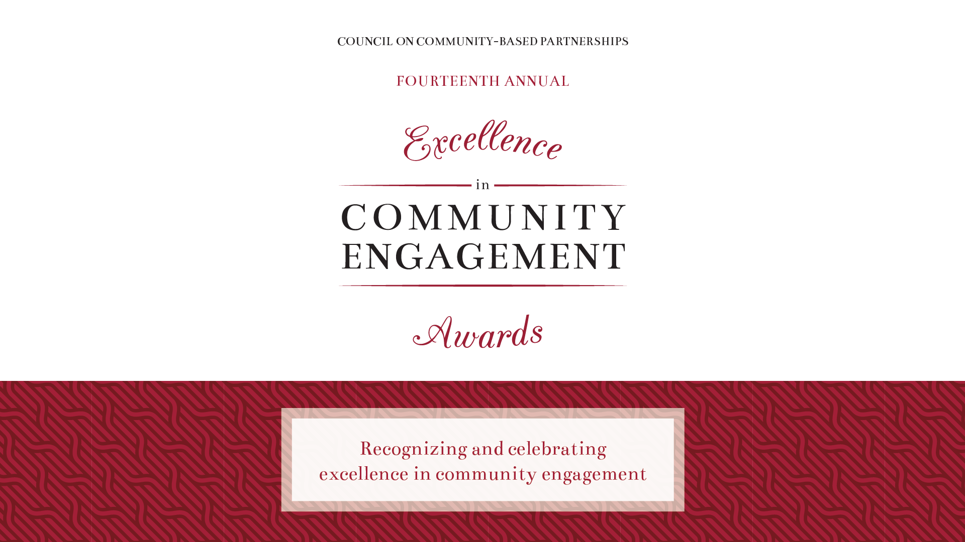 Community Engagement Awards logo