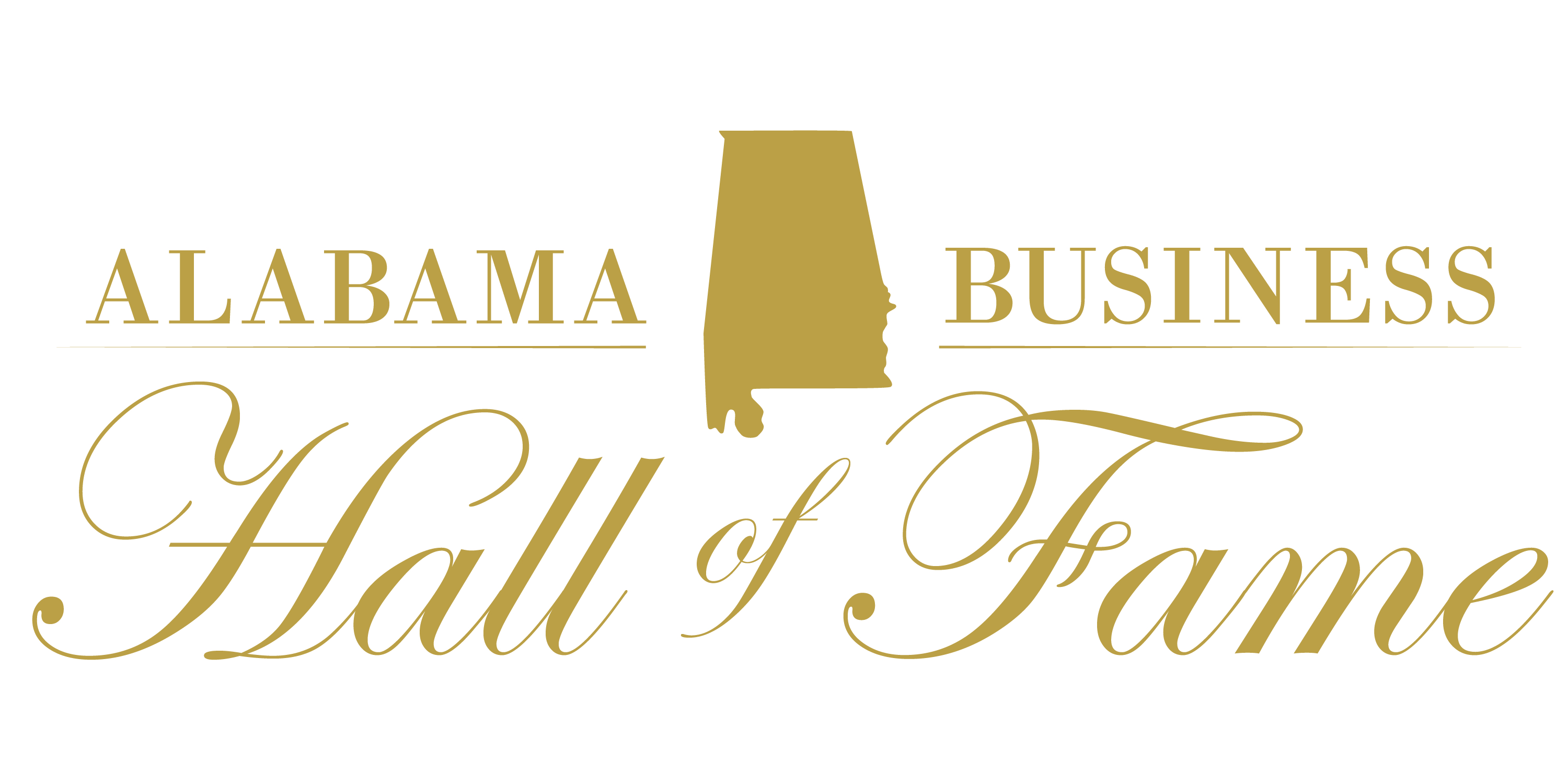 Gold logo of the Alabama Business Hall of Fame