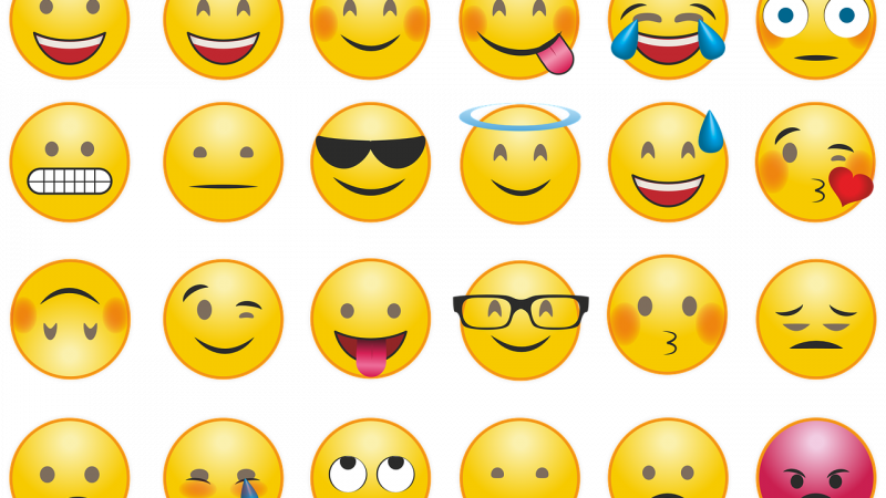 Different emojis in a grid.