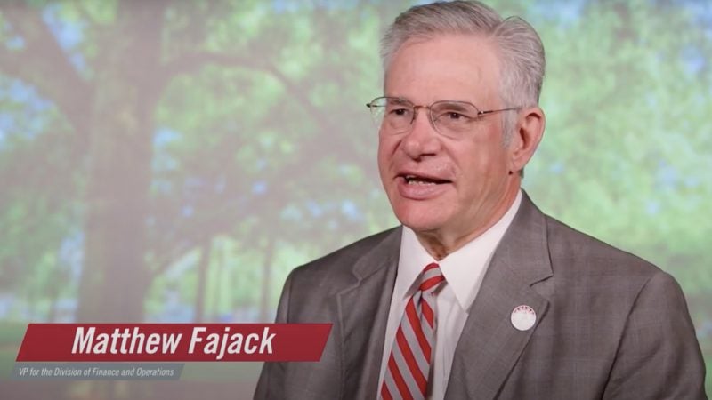 Matt Fajack talking during the COVID Conversations video