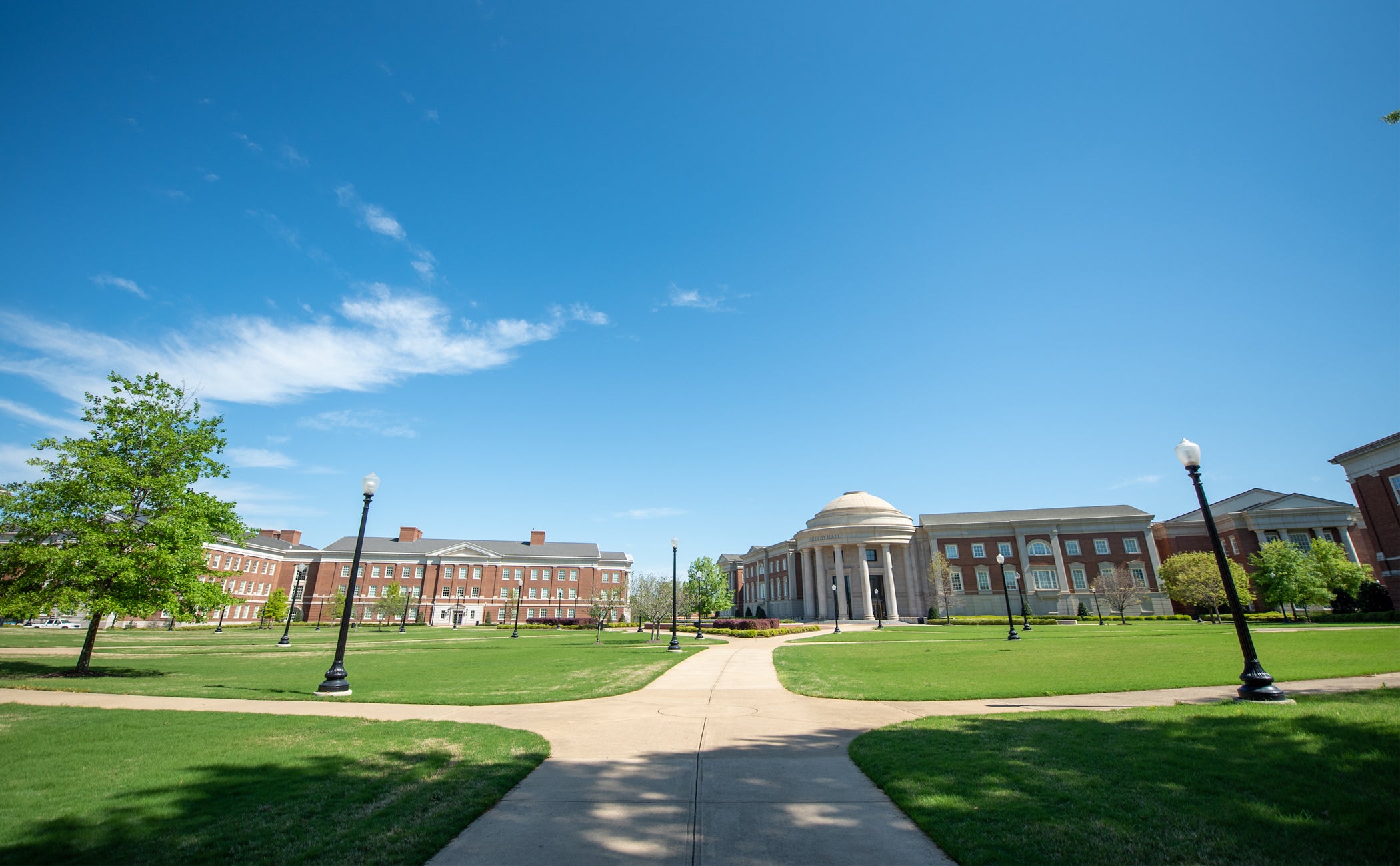 The Engineering Quad on campus