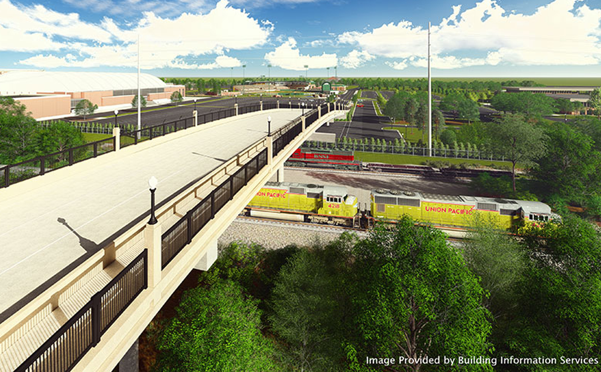 A rendering of the Second Avenue Overpass