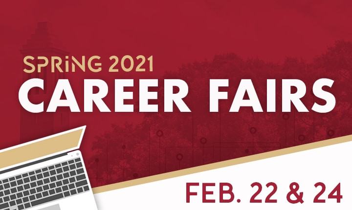 The online poster for the Spring Career Fair