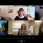 A Zoom videoconference with the 2020 Grant Writing Institute cohort