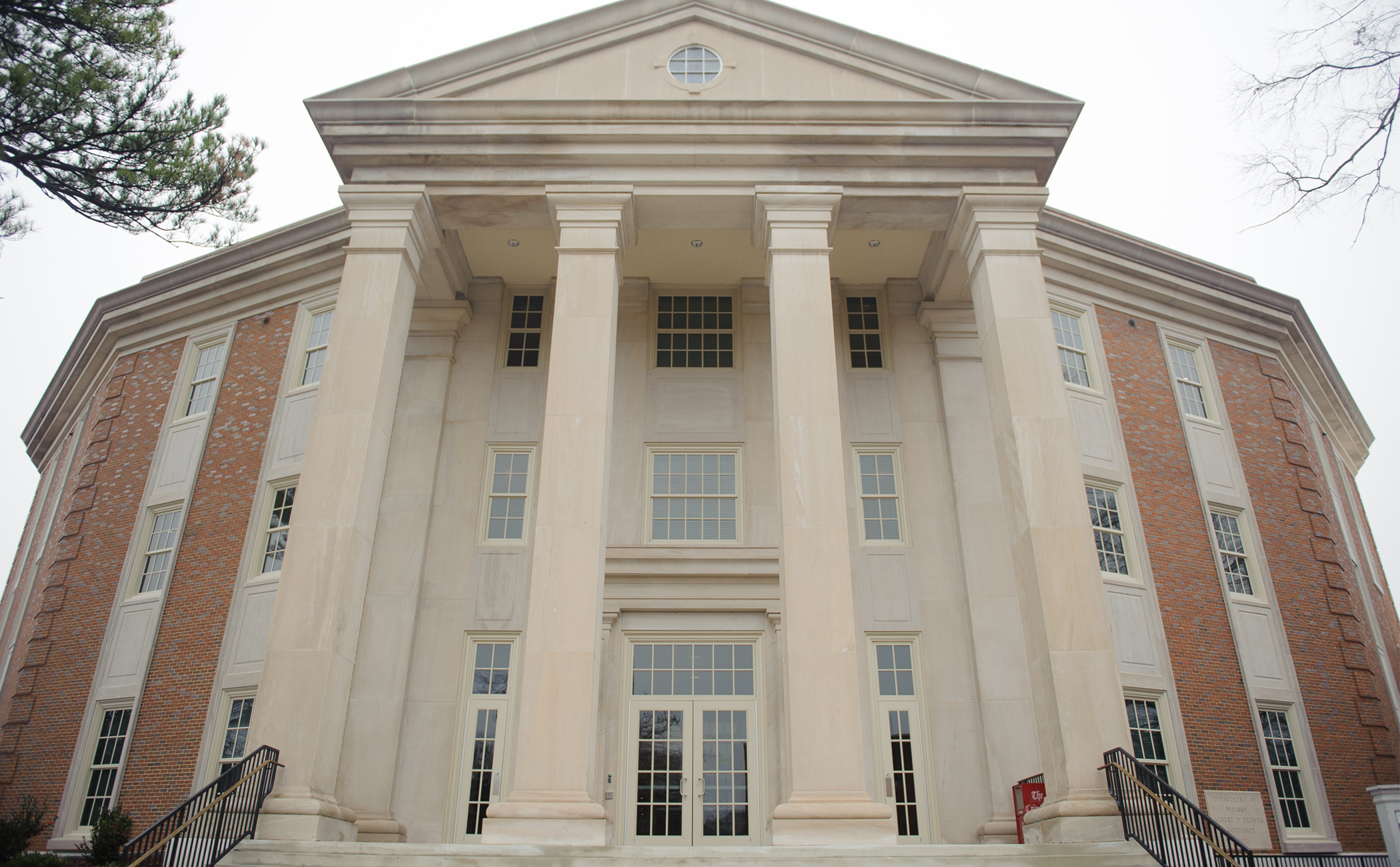 The front entrance of the Math and Science Education Building