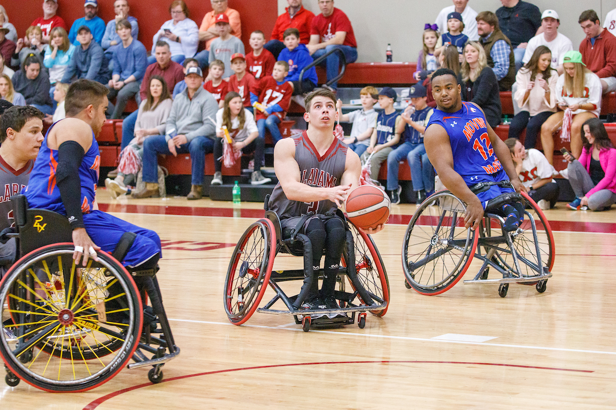 Wheelchair basketball players