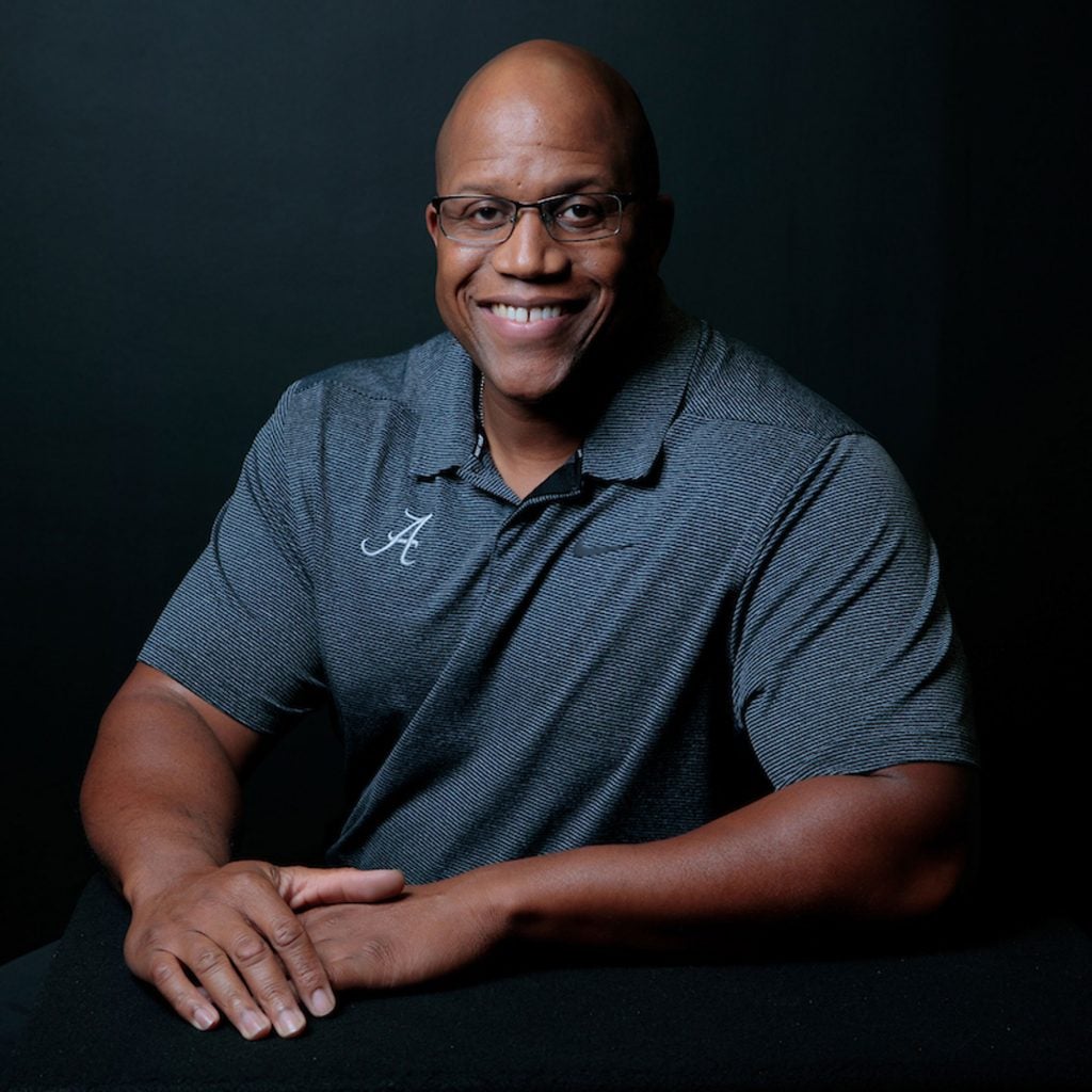 Theo Bruinton, assistant director of athletic facilities at The University of Alabama, poses for the Everyday Champions series.