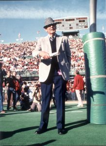 Coach Paul Bryant wearing houndstooth hat