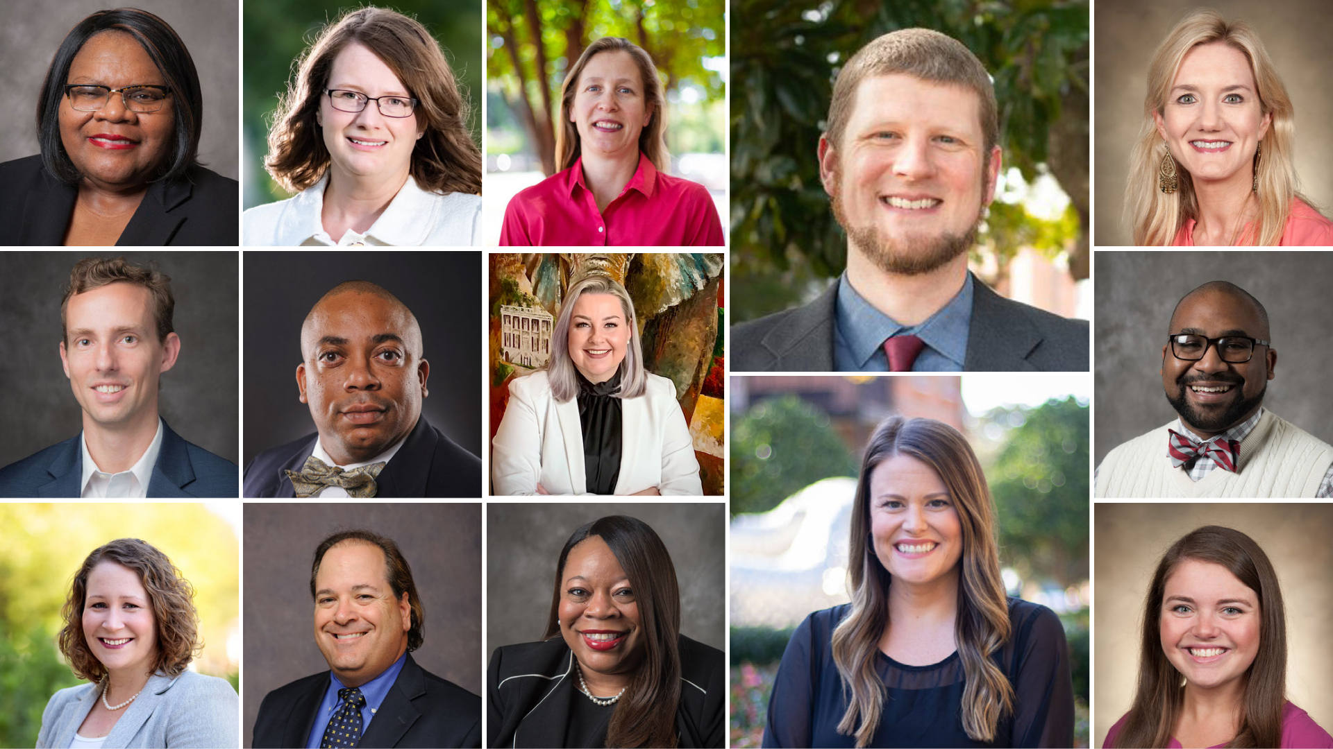 college of portraits of the 14 Leadership U cohort members for 2021