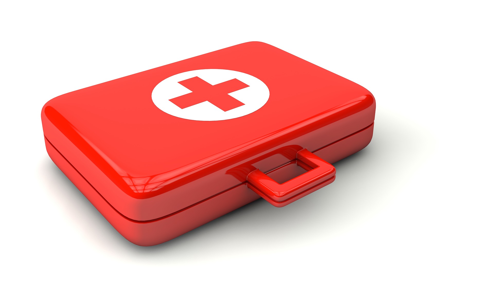 a red emergency supply box