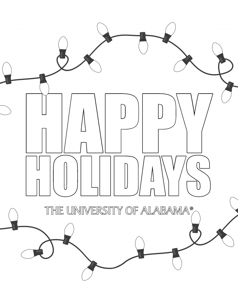 Making Spirits Bright with UA Holiday Coloring Pages - University of ...