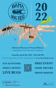 The Bama Bug Fest poster with general information