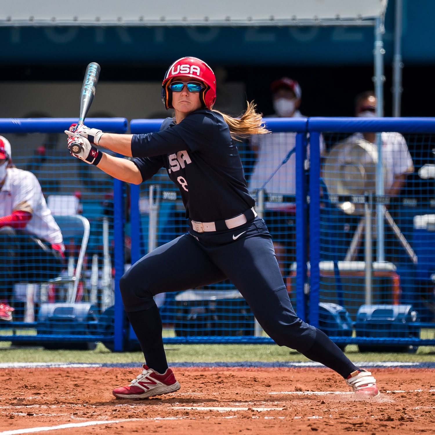 Haylie McCleny at bat for Team USA