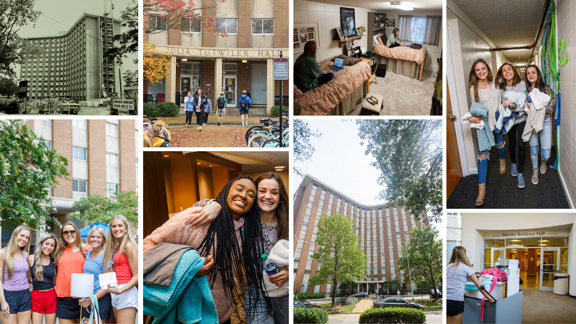 a collage of images of Tutwiler and its residents over the years