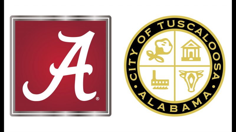 The University of Alabama and City of Tuscaloosa seals