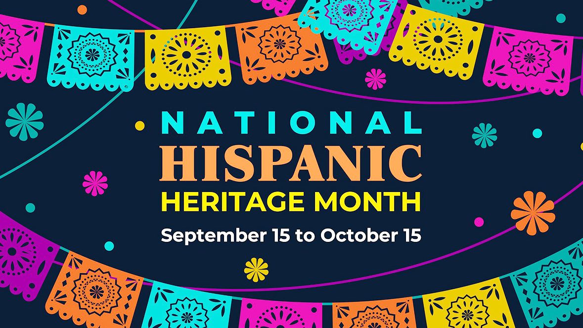 National Hispanic-Latinx Heritage month graphic.