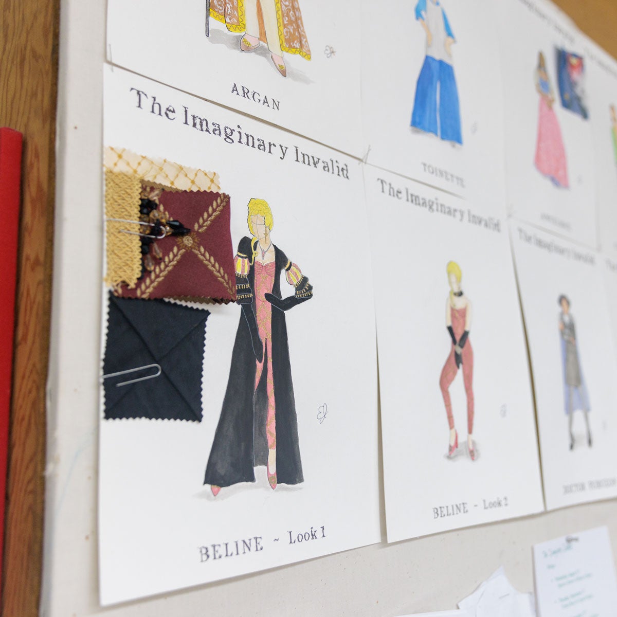hand drawn sketches of costumes
