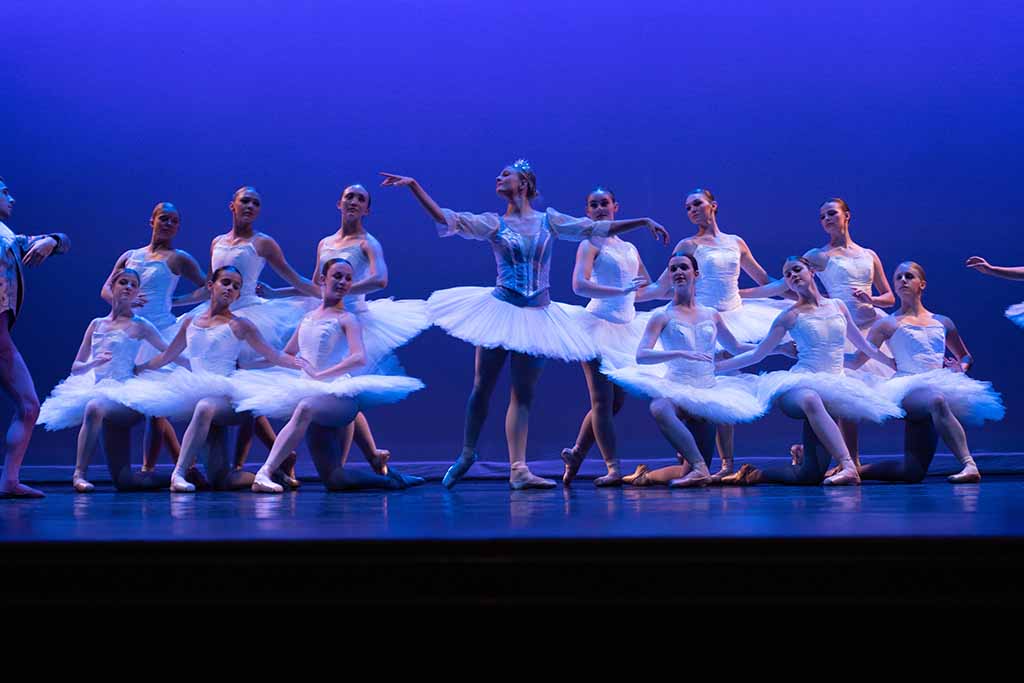 group of ballerinas on stage