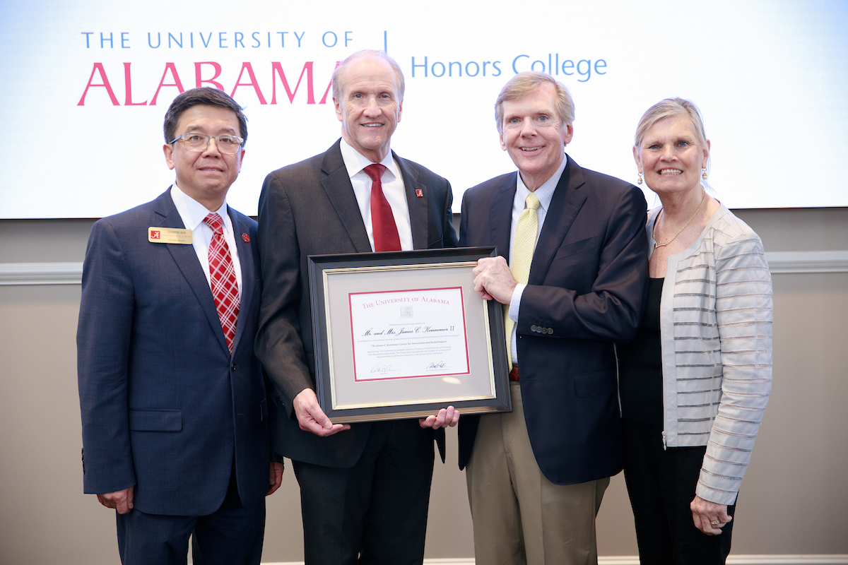 UA Honors College Launches James C. Kennemer Center for Innovation and Social Impact