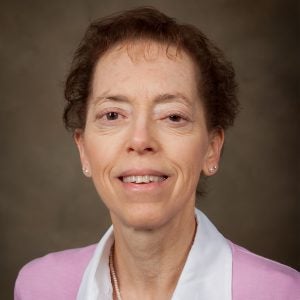 A headshot of Ellen Csikai