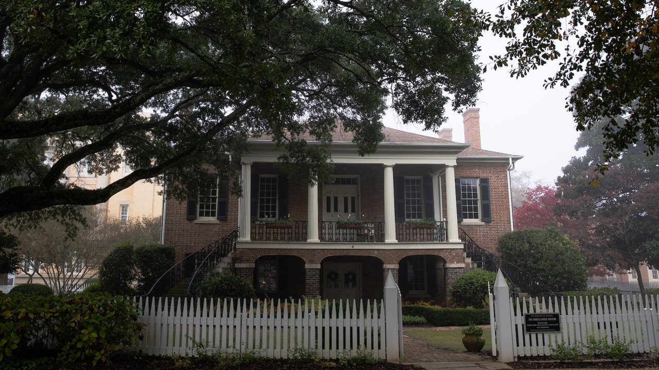 The front exterior of the Gorgas House Museum