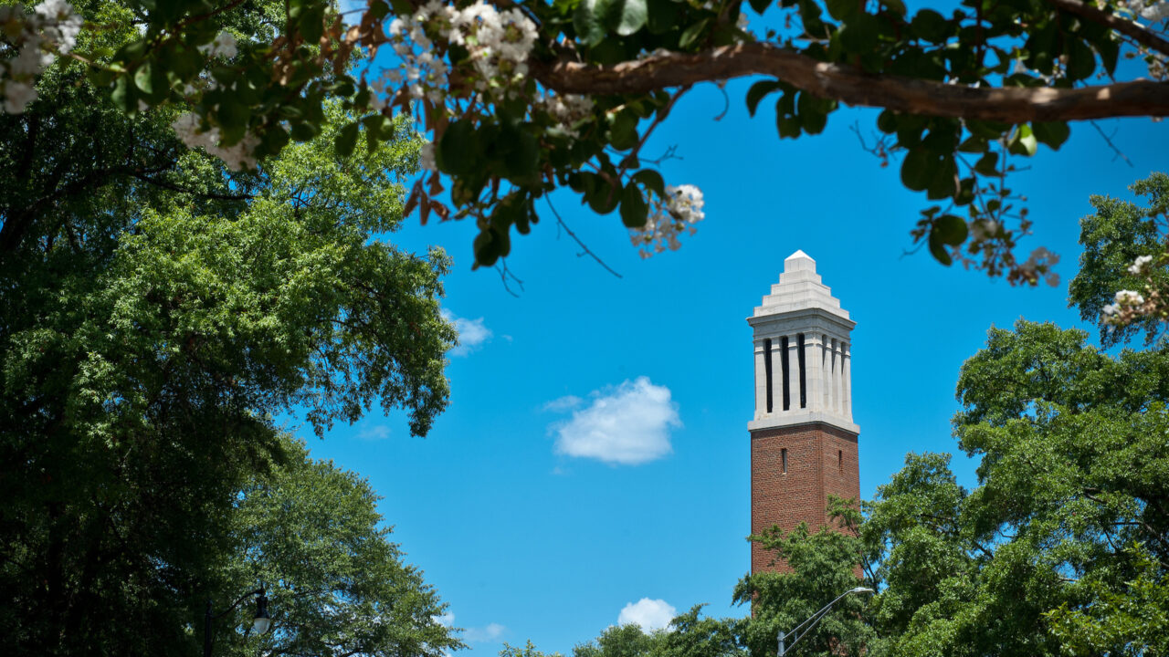 Denny Chimes on the Alabama campus