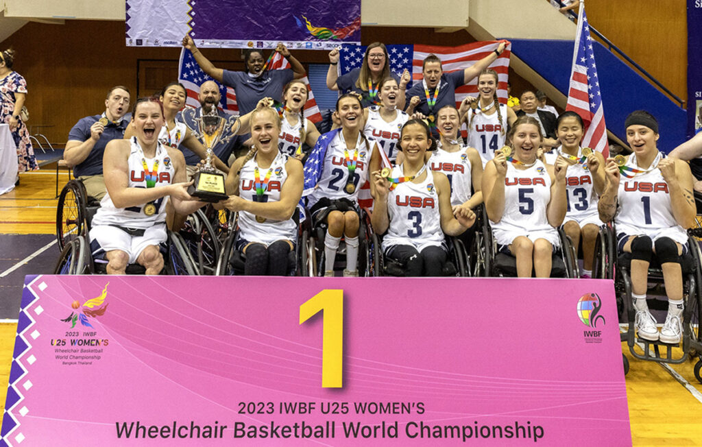 Team USA is pictured in Thailand after winning the gold medal. 