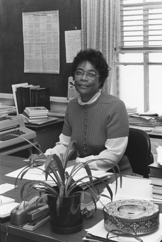 black and white photograph of Dr. Lena Prewitt