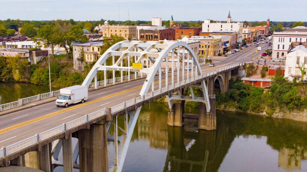 The Edmund Pettus Bridge in Selma Alabama