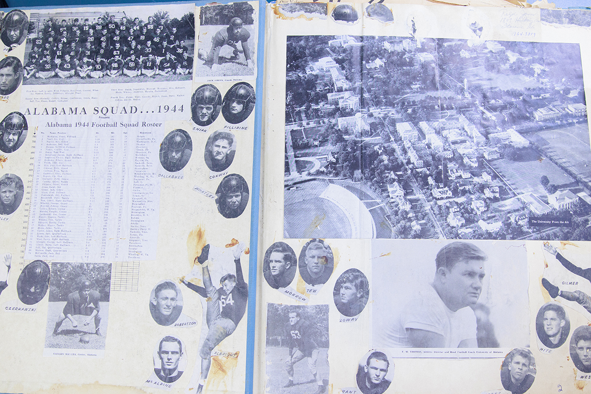 An Athletics scrapbook from 1944.