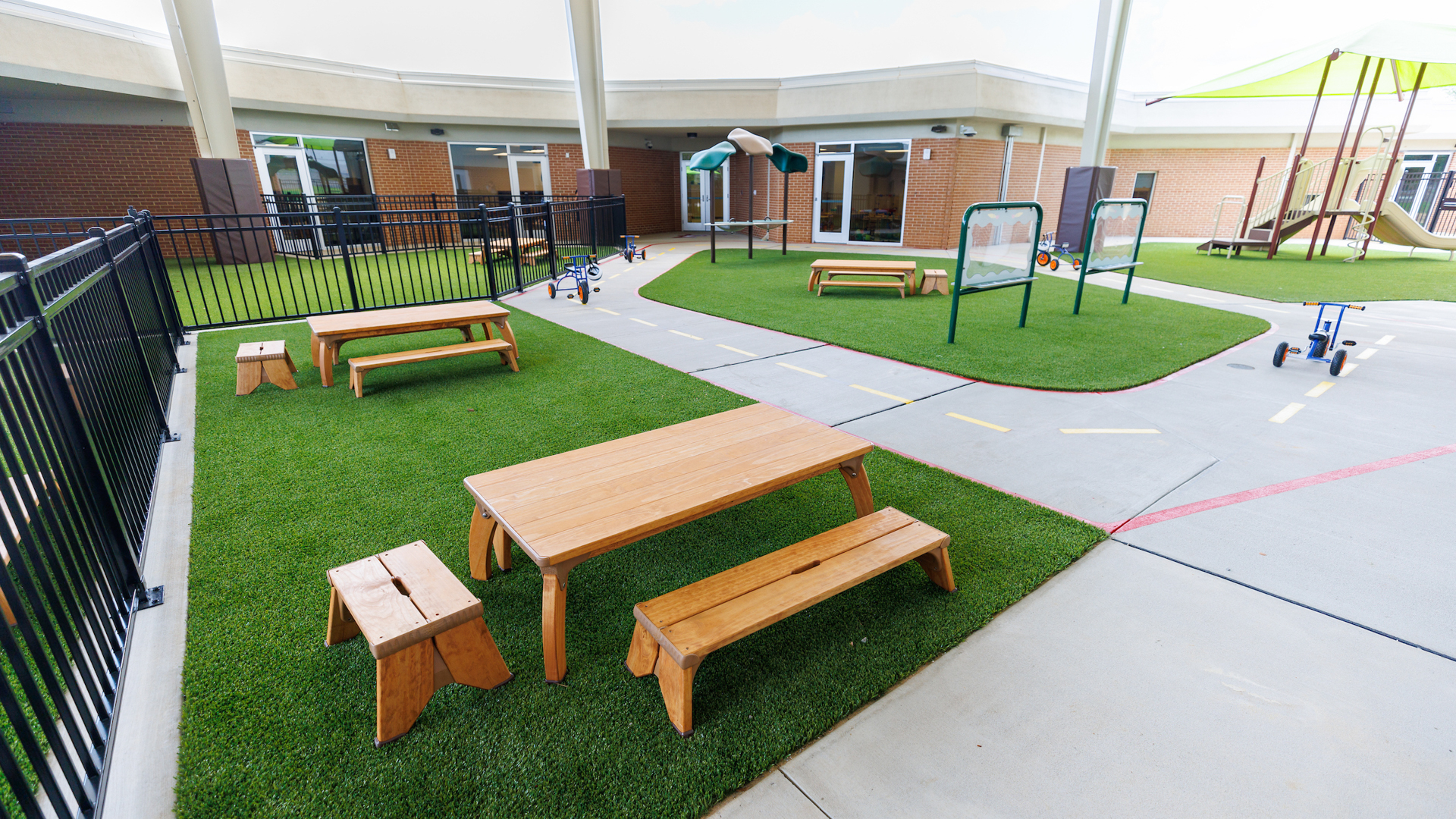 outdoor play area at Capstone Learning Academy